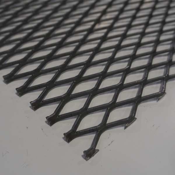 Expanded Sheet, Rsd, Carbon, 4 x4 ft, 3/4-#9