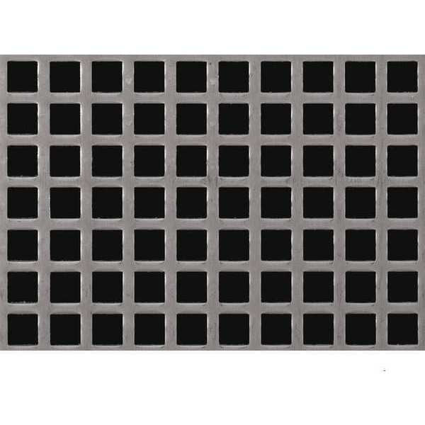 Sheet, Perf, Stl, 40x36, 16 ga, 0.500 Dia, Sq