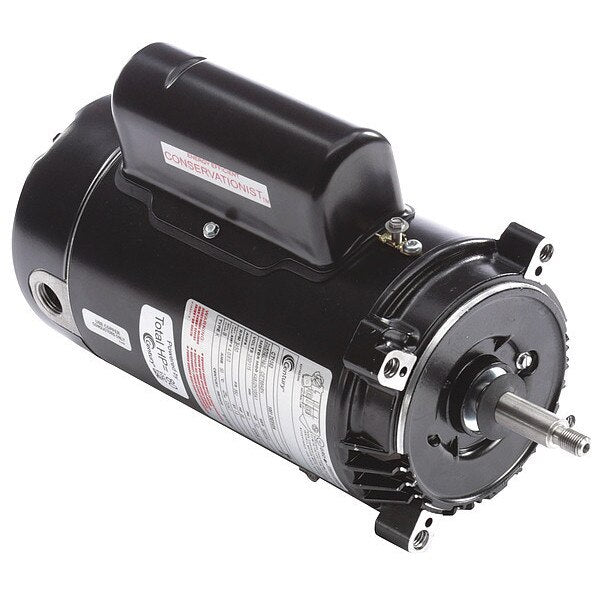 Pool Pump Motor, Capacitor-Start/Run, 1/2 HP, 56J Frame, 3,450 Nameplate RPM