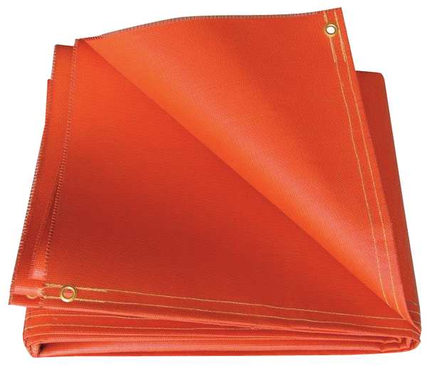 Welding Curtain, 5 ft. W, 6 ft., Orange