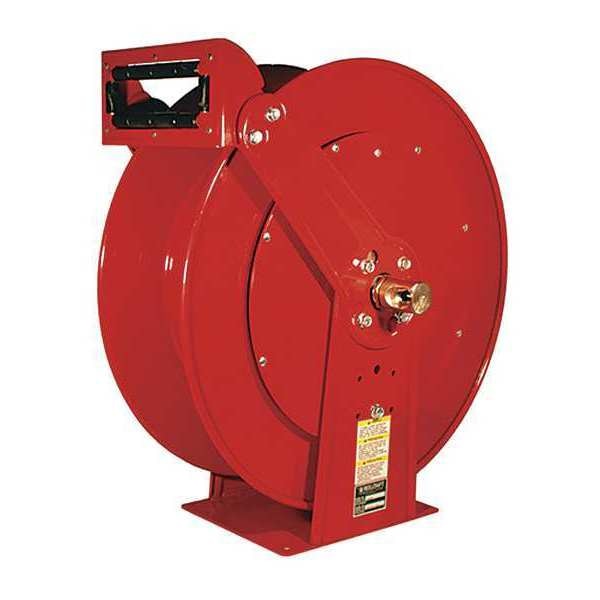 Spring Return Hose Reel, 3/4 in Hose Dia., 75 ft Length, 250 psi