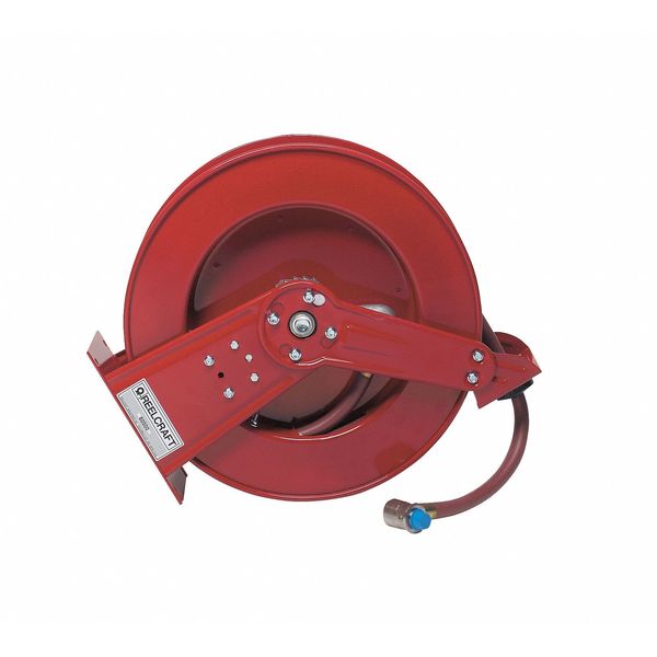 Spring Return Hose Reel, 3/4 in Hose Dia., 50 ft Length, 250 psi