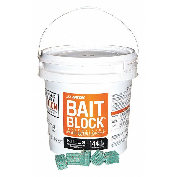 Rodenticide, Bait Block, Green Blocks, 9 lb Pail