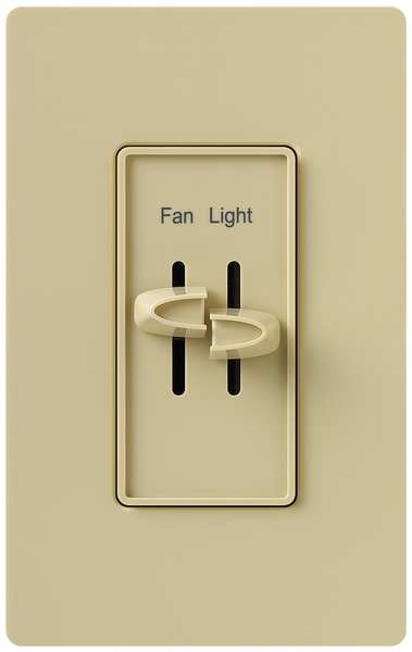 Fan/Light Control Dual Slide, 120V, 1 Pole