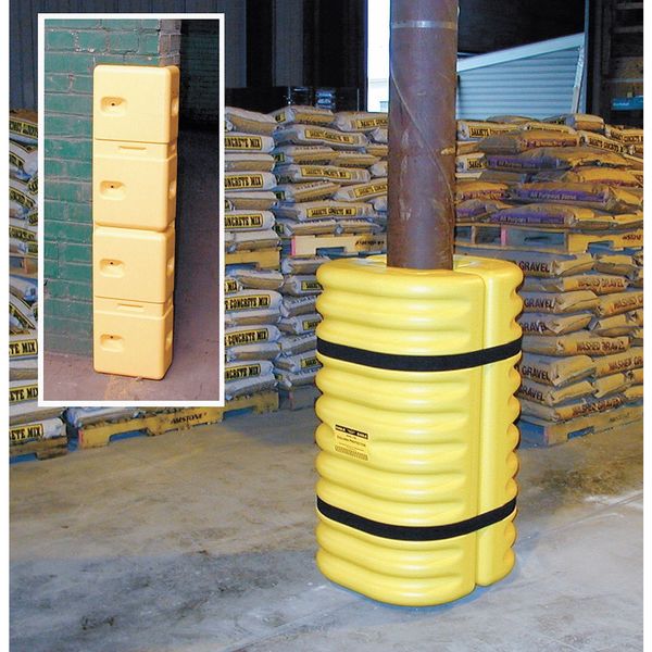 Column Protector, For 6 In Column, Yellow