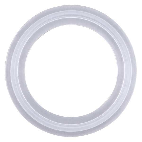 Gasket, Size 1 1/2 In, Tri-Clamp, Silicone