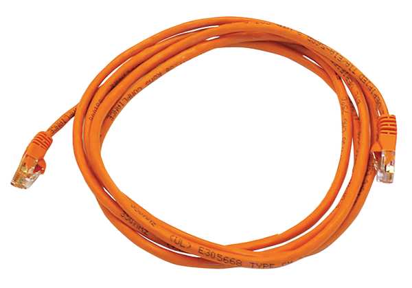 Ethernet Cable, Cat 5e, Orange, 7 ft.