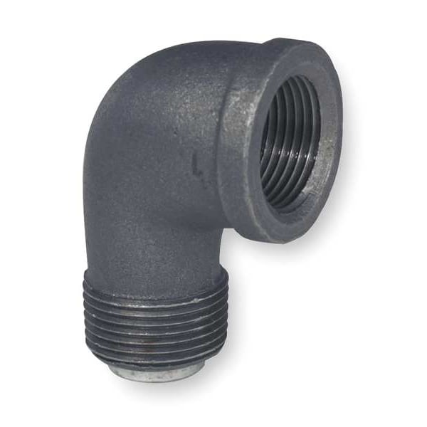 Malleable Iron 90 Degree Street Elbow, 1/2 in x 1/2 Fitting Pipe Size, Female NPT x Male NPT, 1 Pack