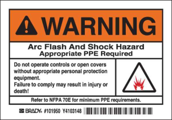 Label, Arc Flash, PK5