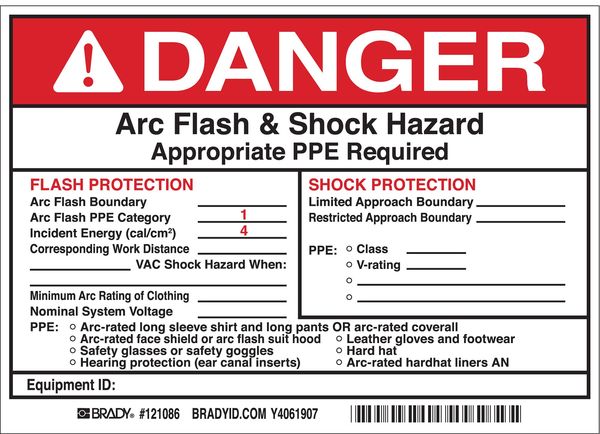 Permanent Adhesive Label, 5 in Height, 7 in Width, Vinyl, Horizontal Rectangle, English