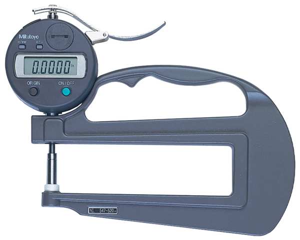 Digital Thickness Gage, 0 to 0.470In