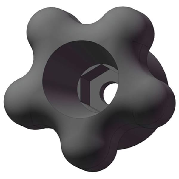 Snap Lock Star Knob, #10 Thread Size, 1-3/8