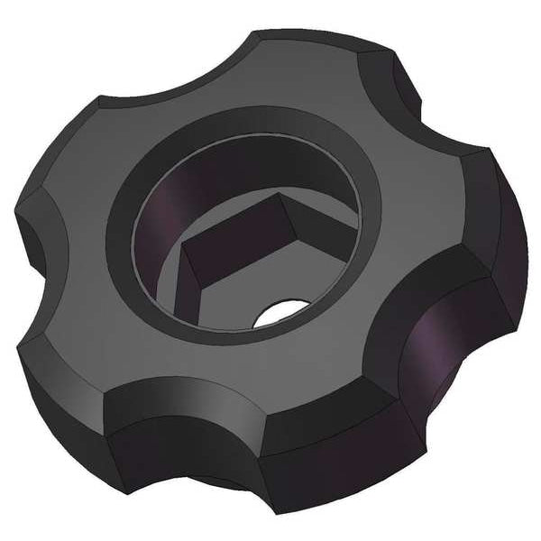 Snap Lock Fluted Knob, 3/8
