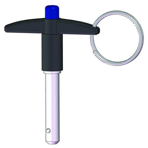 T Handle Lock Pin, 3, 1/2, SS