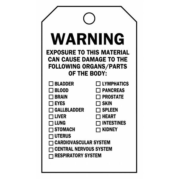 Accdnt Prvntn Tag, Poly, NFPA Diamond, PK25, 76237