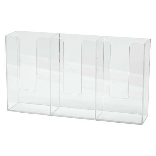 Horizontal Glove Dispenr, Acrylic, 3 Boxes