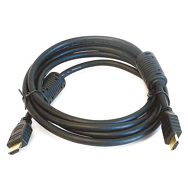 HDMI Cable, High Speed, Black, 8ft., 28AWG
