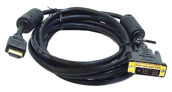 HDMI-DVI Cables, Black, 6 ft., 28AWG