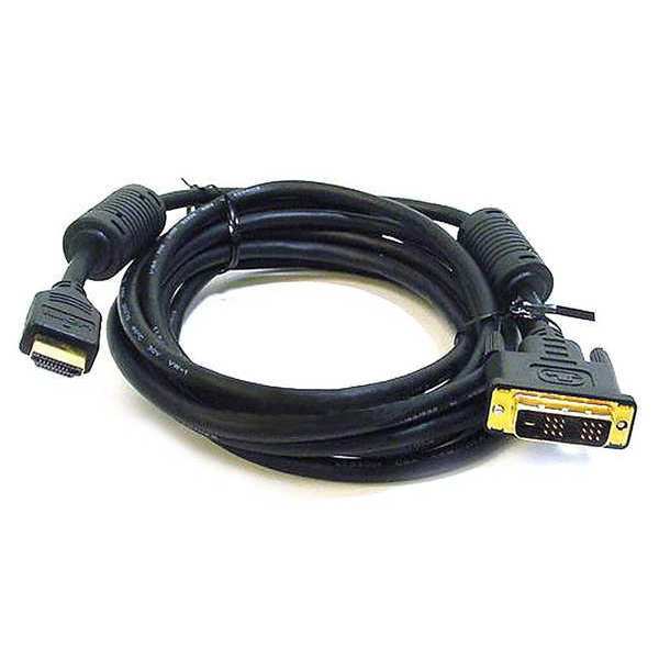 HDMI-DVI Cables, Black, 15 ft., 28AWG