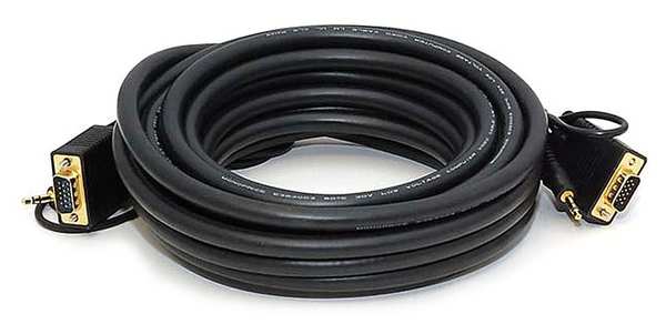 CPU Cord, SVGA/3.5mm Stereo M to M, 25ft