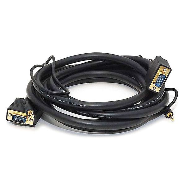 CPU Cord, SVGA/3.5mm Stereo M to M, 10ft