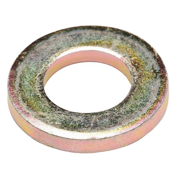 Flat Washer, Fits Bolt Size 1 in , Steel Zinc Yellow Finish, 25 PK