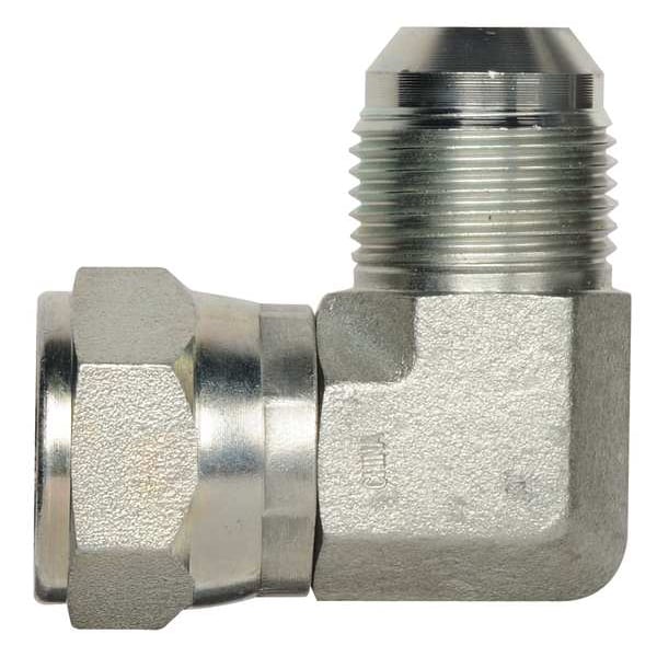 Pipe Elbow, Carbon Steel, 3/4-16, JIC, PK2