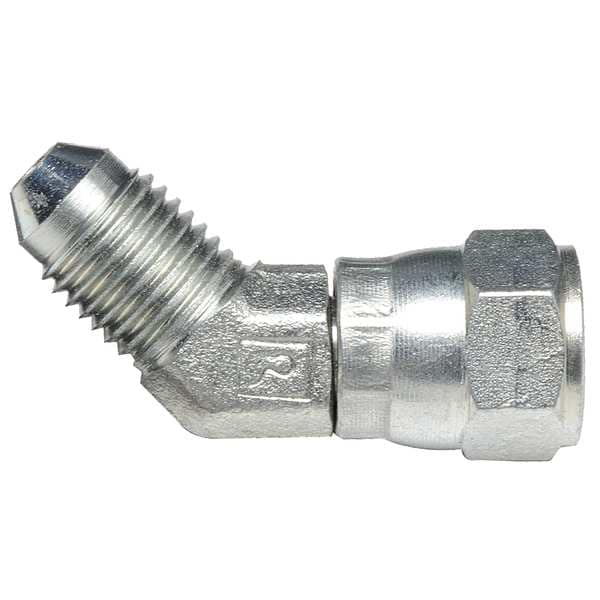 Pipe Elbow 45 Deg, Carbon Steel, JIC, PK5