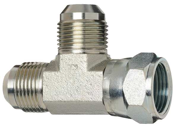 Run Tee, Carbon Steel, 1-5/16-12, JIC