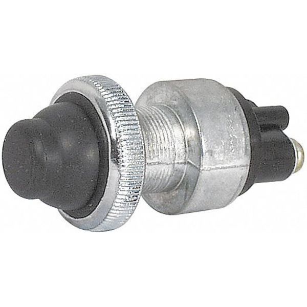 Extra Heavy Duty Push Button Switch, SPST, Silver
