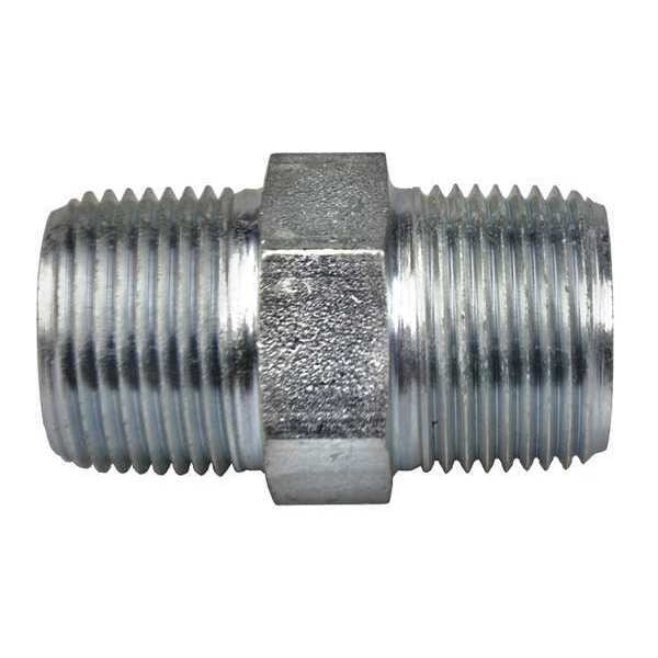 High Pressure Hex Nipple 3/8X1/4