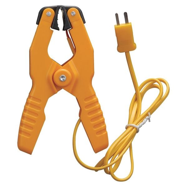 Pipe Clamp Temp Probe, Type K, -4 to 200F