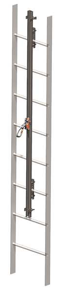 Vertical Access Ladder System Kit, 60 ft, 310 lb Weight Capacity