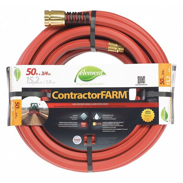 Water Hose, Reniforced Virgin PVC, 3/4