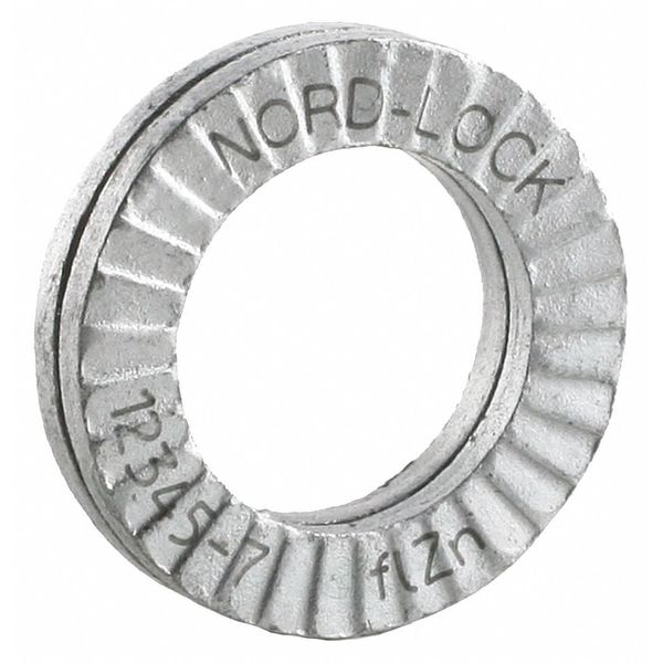 Wedge Lock Washer, Fits Bolt Size M20 Steel, Delta Protect Finish, 100 PK