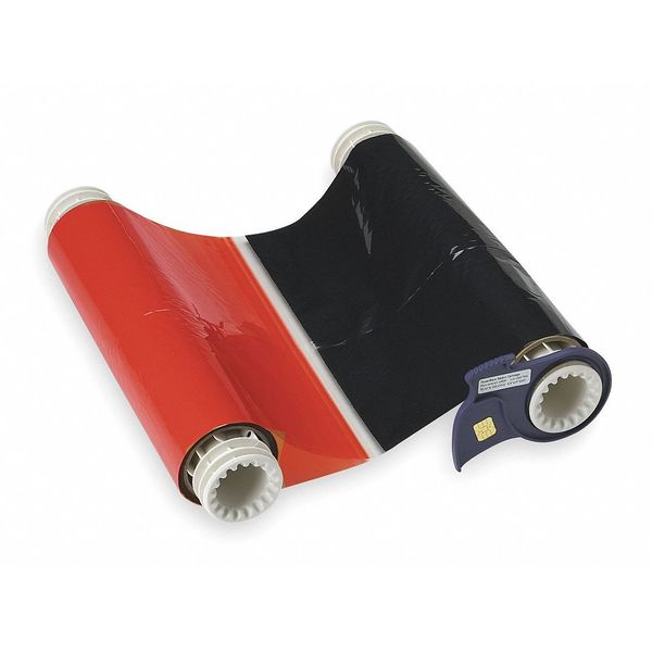 Ribbon Cartridge, Black/Red, 8-3/4 In. W