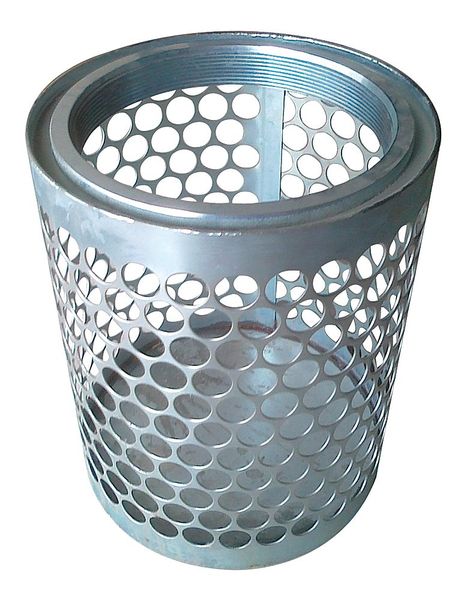 Suct Strainer, 7 Dia, 4 NPSM, Side Rnd Perf