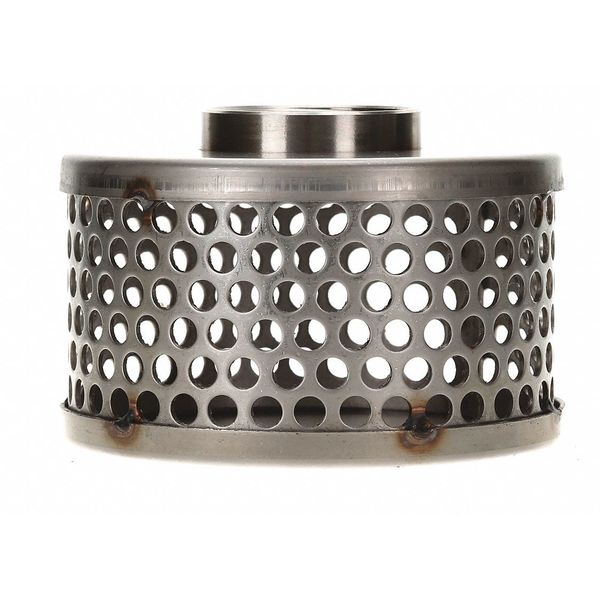 Suct Strainer, 6 Dia, 2 NPSM, Side Rnd Perf