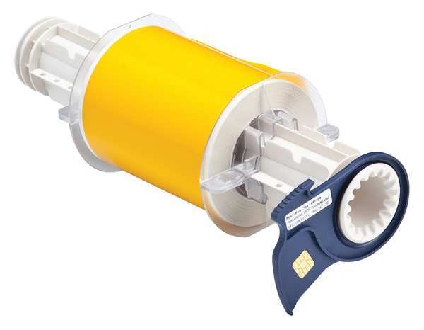 Label Tape Cartridge, Yellow, Labels/Roll: Continuous