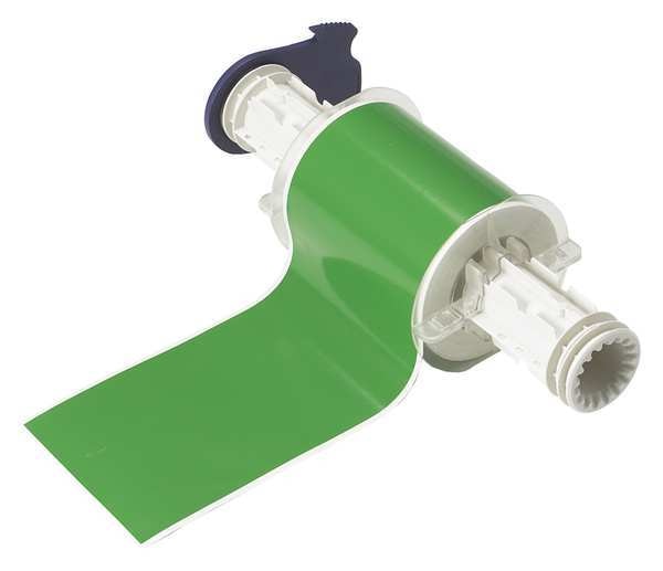 Label Tape Cartridge, Green, Labels/Roll: Continuous