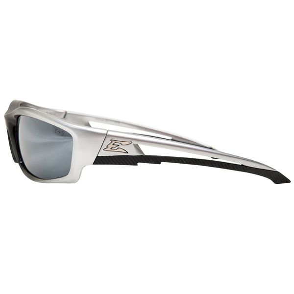 Safety Glasses, Wraparound Silver Mirror Polycarbonate Lens, Scratch-Resistant