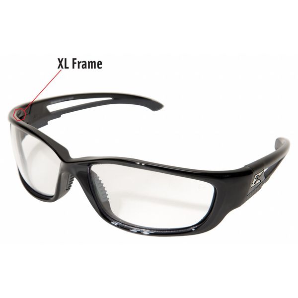 Safety Glasses, Wraparound Clear Polycarbonate Lens, Scratch-Resistant