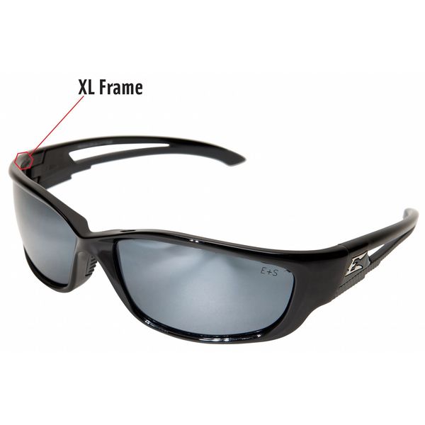Safety Glasses, Wraparound Silver Mirror Polycarbonate Lens, Scratch-Resistant