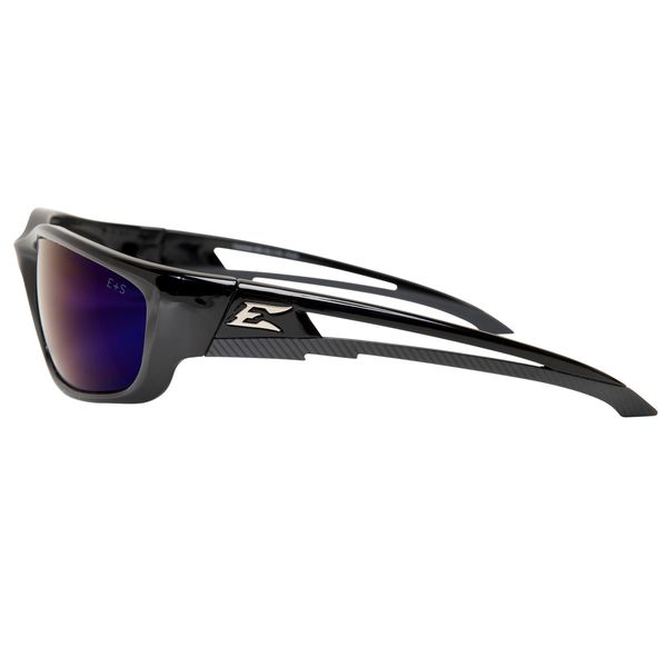 Safety Glasses, Wraparound Blue Mirror Polycarbonate Lens, Scratch-Resistant