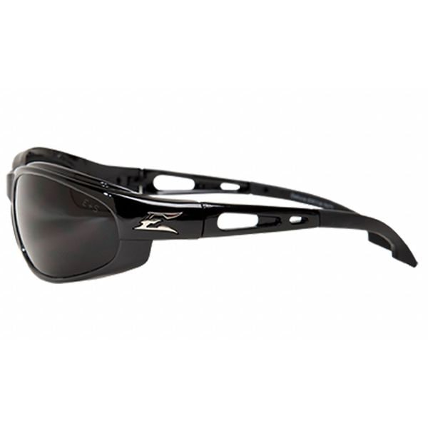 Safety Glasses, Wraparound Smoke Polycarbonate Lens, Scratch-Resistant