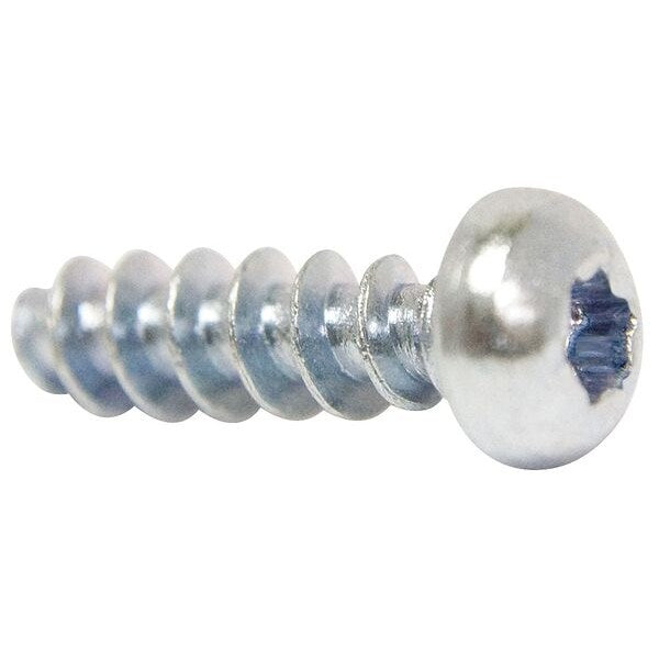Thread Cutting Screw, M2.2 x 8.40 mm, Trivalent Clear Chromate, Zinc Steel Pan Head Torx Drive