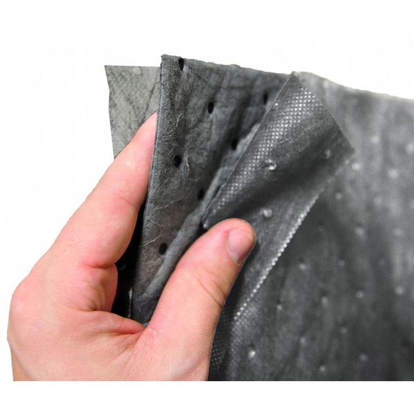 Sorbents, 24 gal. Universal Absorbed, Gray, Polypropylene, 100 PK