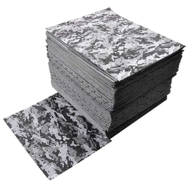 Sorbents, 18 gal. Universal Absorbed, Camouflage, Polypropylene, 50 PK