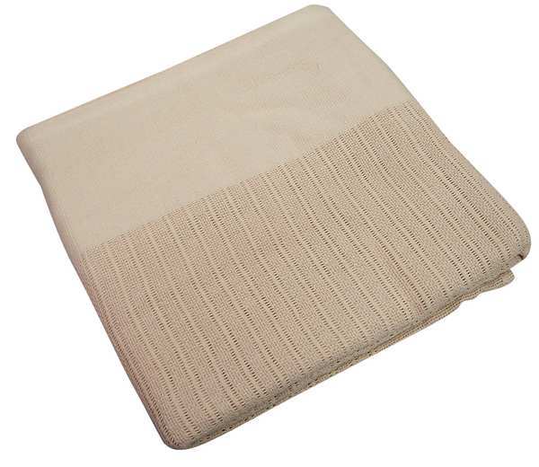 Thermal Blanket, Twin, 66x90 In., Beige