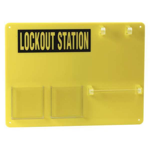 Lockout Board, Unfilled, Yellow